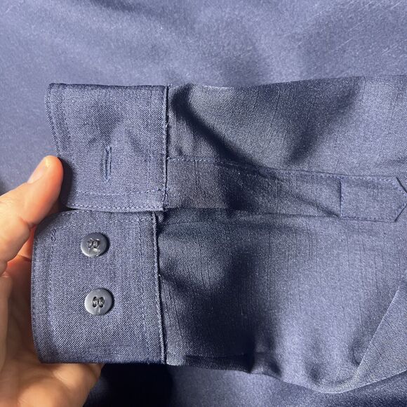 Jackie Vital Formal 2 Piece‎ Set 36 Dress Pants Size L Band Neck Hidden Buttons - Picture 9 of 16